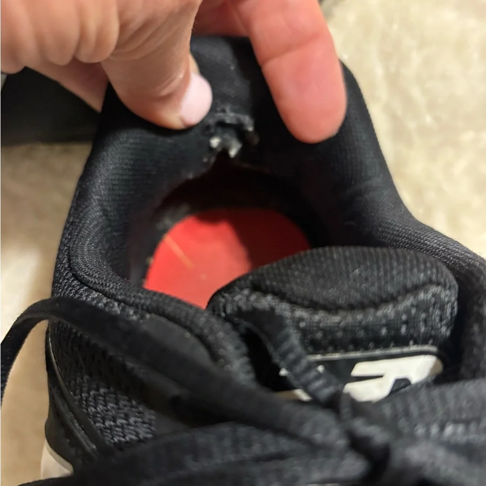 New Balance Black and White Athletic Shoes - Picture 6 of 6